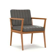 Poltrona Miami Linho Cinza