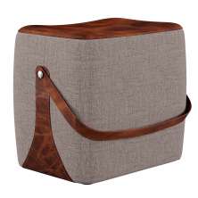 Puff Bag Cinza e Marrom