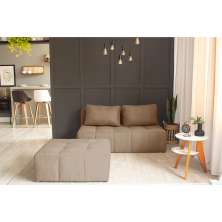 Puff Modular Soho Linho Bege