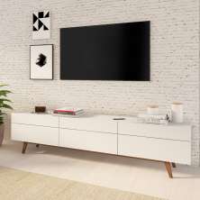 Rack Bristol I 3 GV Branco Acetinado 218 cm