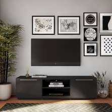 Rack Harold Preto 180 cm
