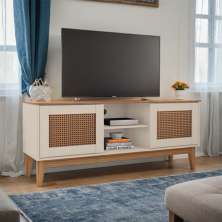 Rack Jóia Off White e Noce 135 cm