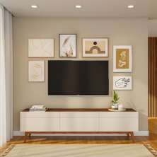 Rack Liverpool I 3 GV Off White com Freijó Touch 218 cm