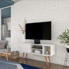 Rack Retrô Akaroa Branco 140 cm