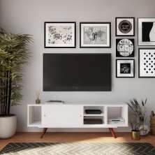 Rack Retrô Bochum Branco 162 cm