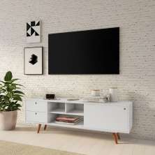 Rack Retrô Bonn Branco 162 cm