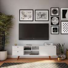 Rack Retrô Colônia Branco 162 cm