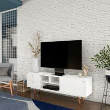 Rack Retrô Essen Branco 162 cm