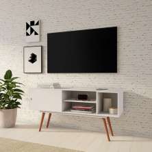 Rack Retrô Piha Branco 140 cm