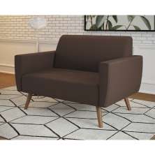 Sofá 2 Lugares Halifax Suede Marrom