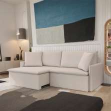 Sofá 2 Lugares Retrátil e Reclinável Vinter Linho Cru 154 cm