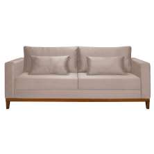 Sofá 3 Lugares Bahamas Suede Areia 200 cm