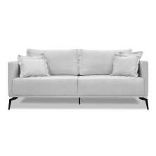 Sofá 3 Lugares Lazio Linho Rústico Grigio 220 cm