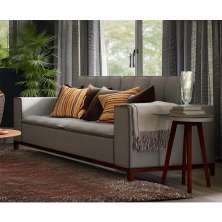Sofá 3 Lugares Viola Suede Cinza