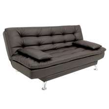 Sofá-Cama 3 Lugares Casal Premium Café