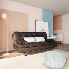 Sofá-Cama 3 Lugares Casal Superior Café