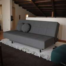 Sofá-Cama Casal 3 Lugares Calais Suede Grafite
