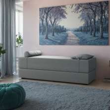 Sofá-Cama Casal 3 Lugares Piemonte Linho Cinza