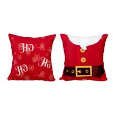Almofada Decorativa para Natal 2 Unidades Estampada de Suede 40cm x 40cm com Refil de Silicone