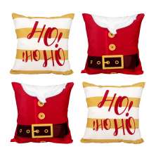 Almofada Decorativa para Natal com Refil Tecido Suede 40cm x 40cm Estampada