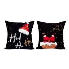 Almofada Natal 2 Unidades Estampada Decorativa 40cm x 40cm Tecido Suede com refil de Silicone