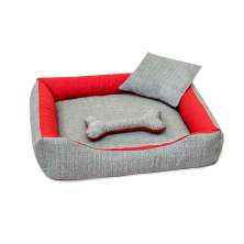 Cama Pet Extra Grande Gorgopet 70cm x 70cm x 15cm Chumbo Com Almofadas Decorativa
