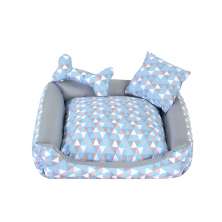 Cama Pet Extra Grande Onix 70cm x 70cm x 15cm Com Almofadas Decorativa