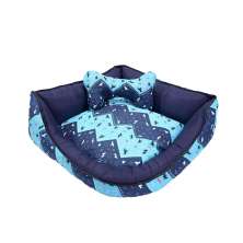 Cama Pet Média Pop 60cm x 60cm x 20cm Turquesa Com Almofada Decorativa
