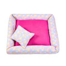 Cama Pet Médio Simples Top 50cm x 50cm x 15cm Laica Com Almofada Decorativa