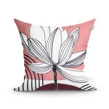 Capa para Almofada Rosê Decorativa 45cm x 45cm com Zíper Tecido Microfibra