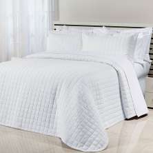 Cobre Leito Clássico Queen Size Branco 200 Fios 100% Algodão 3 Peças