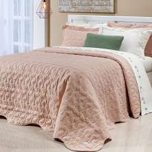 Cobre Leito Salmão Queen Size 200 Fios 100% Algodão 3 Peças 2,60m x 2,40m