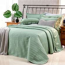 Cobre Leito Verde King Size 400 Fios Egípcio 100% Algodão + Jogo de Cama - 7 Peças