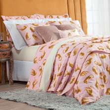 Cobre leito Solteiro Estampado 2 Peças Animal Print com Porta Travesseiro