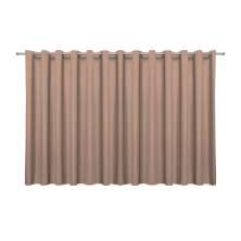 Cortina Blackout de Tecido Avelã 5,00m x 2,70m 75% de Corta Luz - Ideal para Varão Simples de 4 Metros