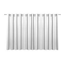 Cortina Blackout de Tecido Branca 5,00m x 2,70m 75% de Corta Luz - Ideal para Varão Simples de 4 Metros
