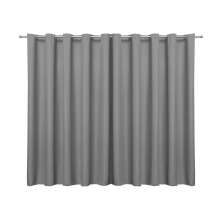 Cortina Blackout de Tecido Cinza 2,70m x 1,80m 95% de Corta Luz - Ideal para Varão Simples de 2 Metros