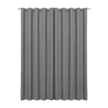 Cortina Blackout de Tecido Cinza 3,00m x 2,70m 95% de Corta Luz - Ideal para Varão Simples de 2 Metros