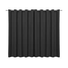 Cortina Blackout em Tecido Preta 4,00m x 2,70m 75% de Corta Luz - Ideal para Varão Simples de 3 Metros