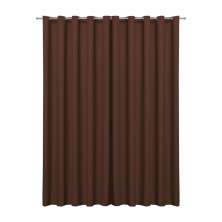 Cortina Blackout em Tecido Tabaco 3,00m x 2,70m 75% de Corta Luz - Ideal para Varão Simples de 2 Metros