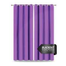 Cortina Blecaute Corta Luz 100% Lilás de PVC 2,80m x 2,80m ideal para Varão Simples de 2 metros