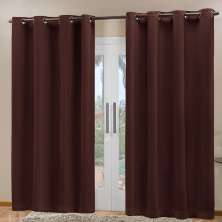 Cortina Blecaute Tecido Tabaco 2,70m x 2,30m Corta Luz 80% ideal para Varão Simples de 2 metros
