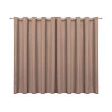 Cortina Blecaute de Tecido Avelã 2,70m x 1,80m 95% de Corta Luz - Ideal para Varão Simples de 2 Metros