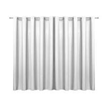 Cortina Blecaute de Tecido Branca 2,70m x 1,80m 95% de Corta Luz - Ideal para Varão Simples de 2 Metros