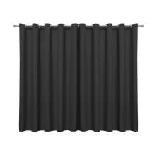 Cortina Blecaute de Tecido Preta 2,70m x 1,80m 95% de Corta Luz - Ideal para Varão Simples de 2 Metros
