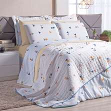 Edredom Estampado Escandinavo Tamanho Solteiro 2,50m x 1,60m 160 Fios