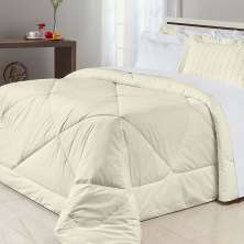 Edredom King Size Palha 200 Fios 100% Algodão 2,80m x 2,70m Dupla Face Liso