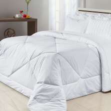 Edredom Liso King Size Branco 200 Fios 100% Algodão 2,80m x 2,70m Dupla Face