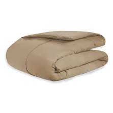 Edredom Queen Size Dupla Face Toque Macio 100% Algodão Percal 200 Fios Cáqui