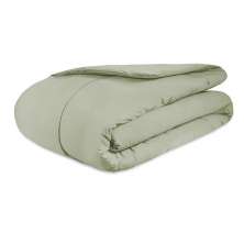 Edredom Queen Size Dupla Face Toque Macio 100% Algodão Percal 200 Fios Verde